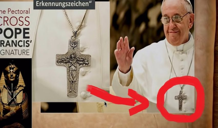 Trägt Papst Franziskus hier – Satan auf dem Kreuz?
