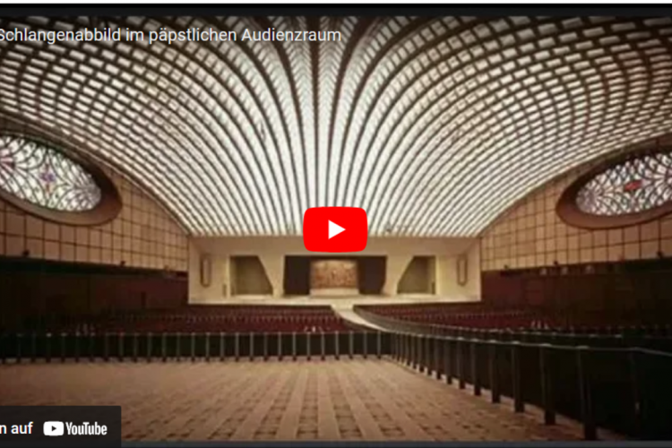 Schlangenabbild im päpstlichen Audienzraum