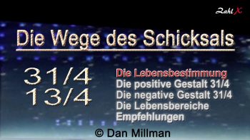 Numerologie: Die Wege des Schicksals 31/4 13/4