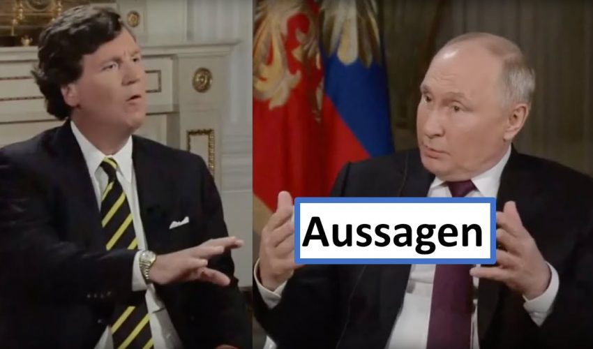 Was Putin sagt – Deutsch – Interview von Tucker Carlson