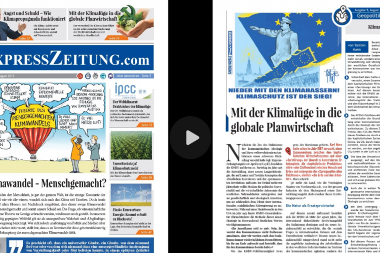 Mit der Klimalüge in die globale Planwirtschaft – Expresszeitung 9