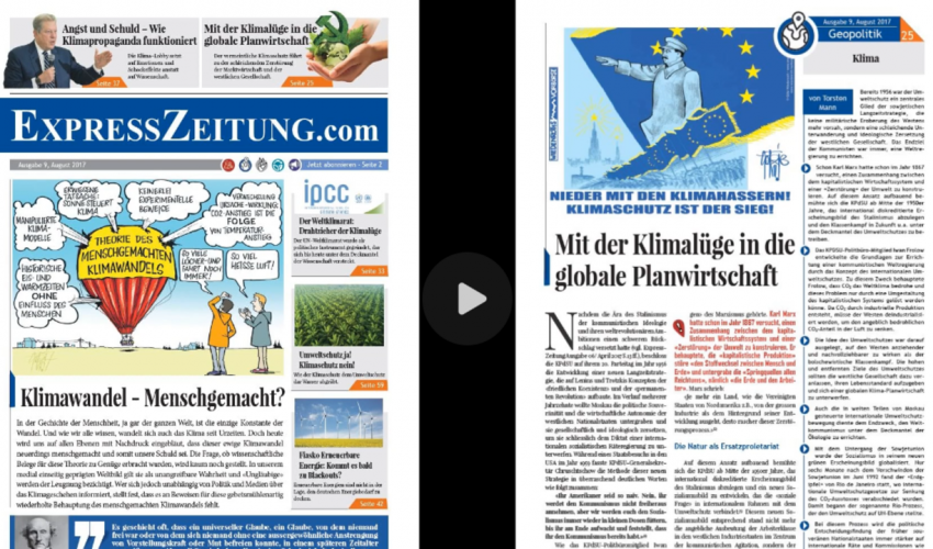 Mit der Klimalüge in die globale Planwirtschaft – Expresszeitung 9