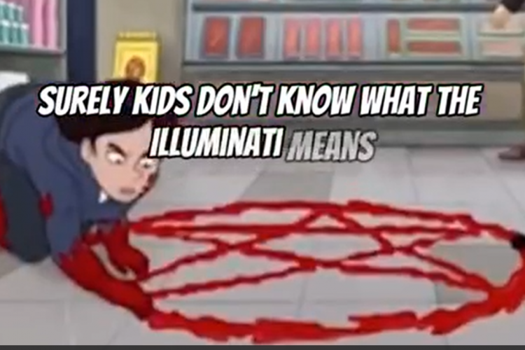 Satanischer Kinderfernsehen Sender Nickelodeon.