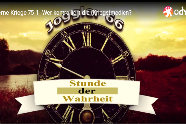 Moderne Kriege 75/1: Wer kontrolliert die (Kriegs)medien?