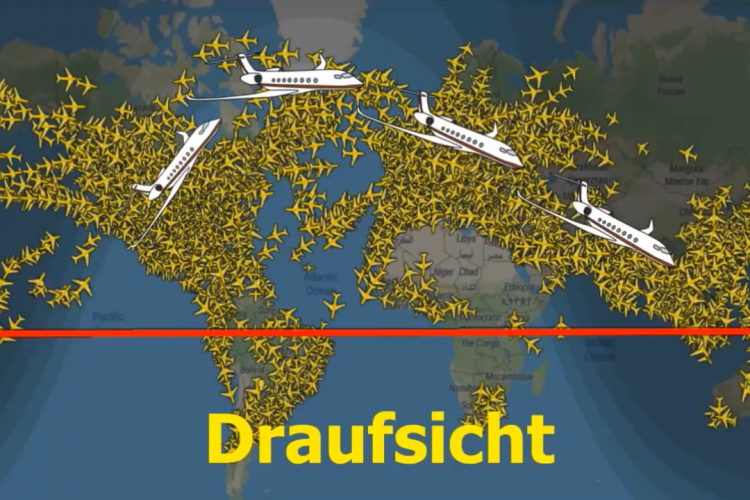 Flugverfolgung beweist die flache Erde