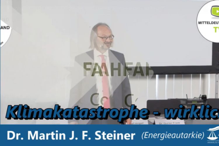 Symposium Fahrenbach: Dr. Martin J.F. Steiner zum Thema „Klimawandel – wirklich?“