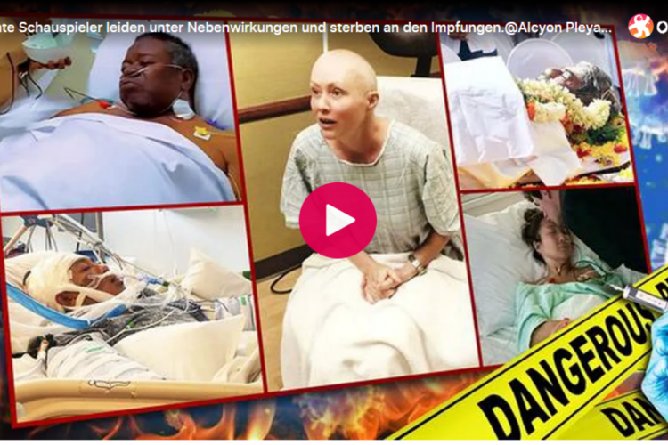 Berühmte Schauspieler leiden unter Nebenwirkungen und sterben an den Impfungen.@Alcyon Pleyaden🙈🐑🐑🐑 COV ID1984