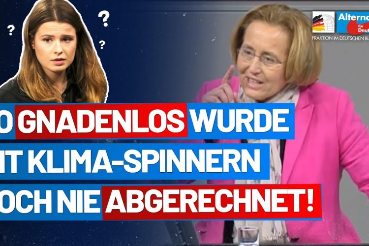 Beatrix von Storch rechnet mit den Klima-Spinnern ab! – AfD-Fraktion im Bundestag