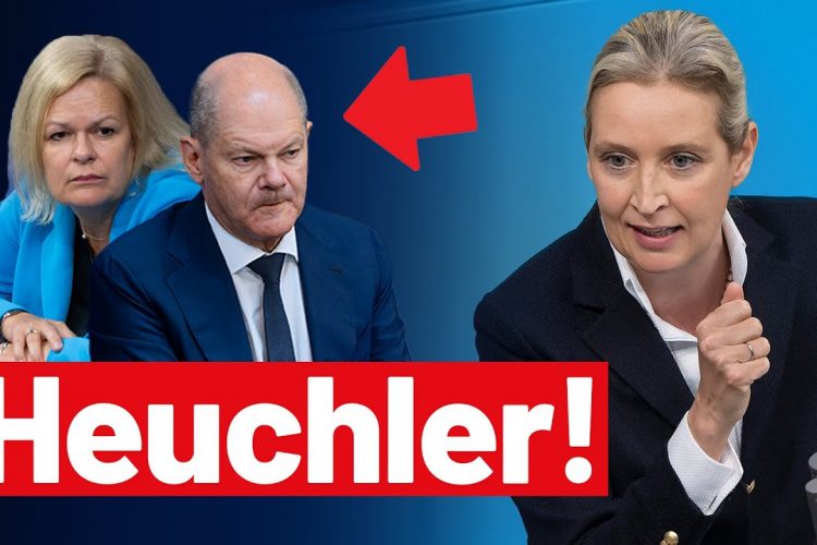 Messer-Terror von Mannheim: Alice Weidel rechnet mit Scholz, Faeser und Co. ab!- AfD-Fraktion