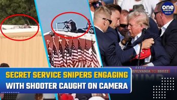Trump Assassination Bid: Moment When US Secret Service Snipers Engage With Shooterl Caught On Cam