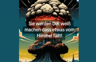 Sie werden Dir weiß machen dass etwas vom Himmel fällt!