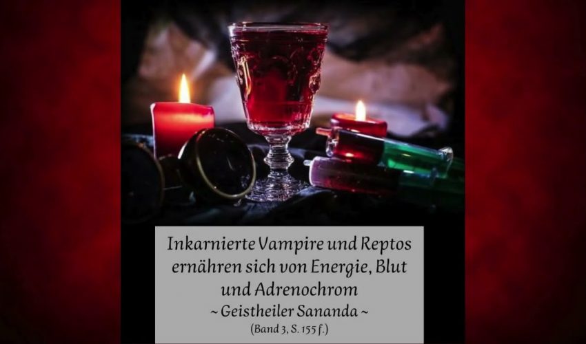 IndigoFact: Inkarnierte Vampire und Reptos ernähren sich von Energie, Blut und Adrenochrom