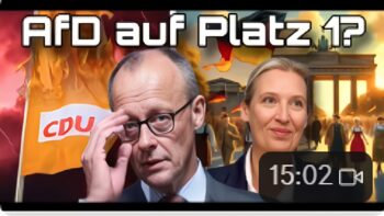 🎥 Selbstmord der CDU: AfD bei Wahl auf Platz 1?