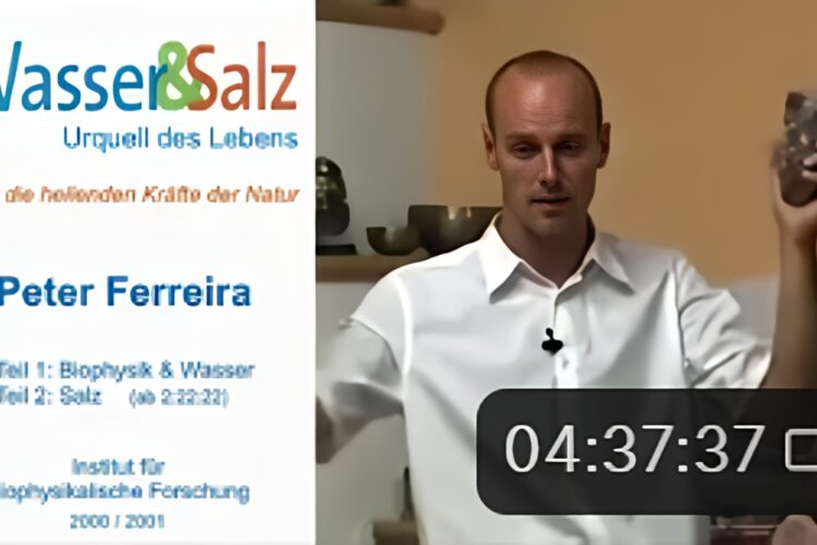 Sensationell guter Vortrag über das Leben(KOMPLETT) ( Wasser , Kristalle und Salz ) Peter Ferreira