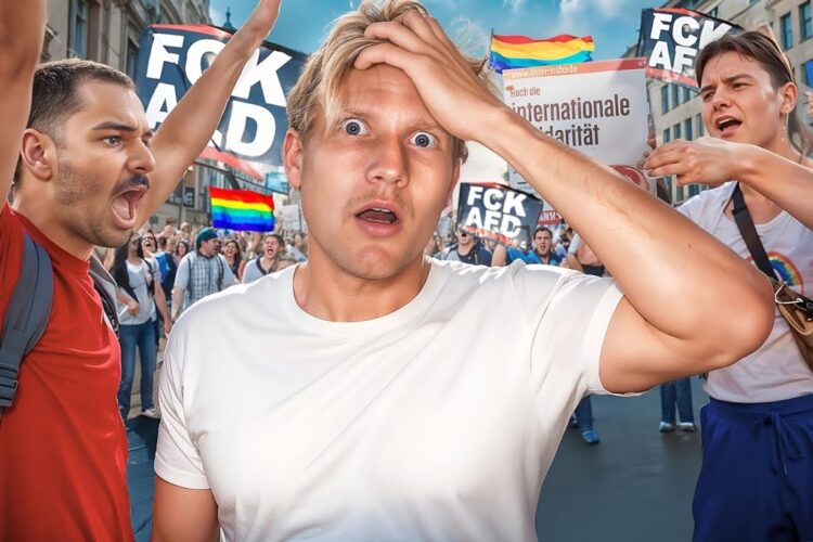 So brutal sind linke Demos fürAndersdenkende..