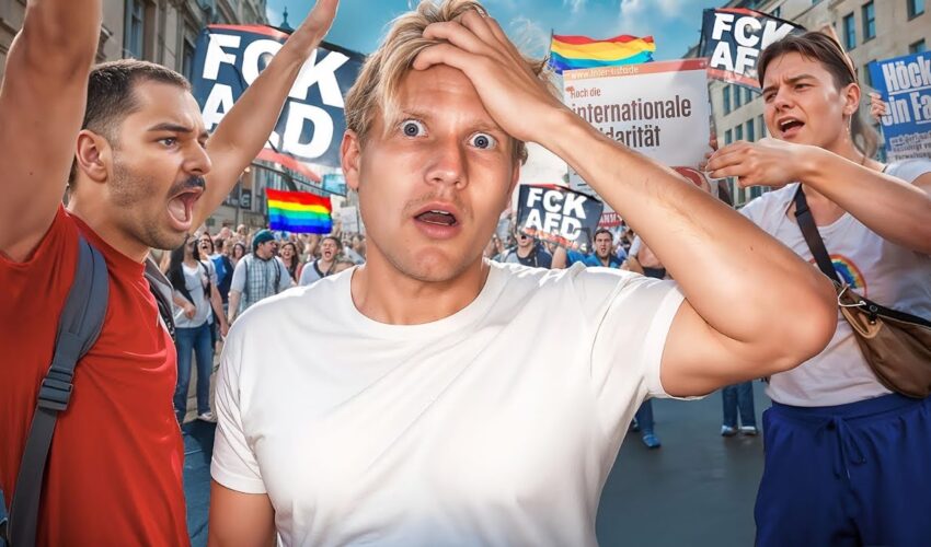 So brutal sind linke Demos fürAndersdenkende..