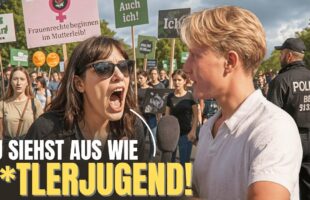 So übel wurde ich auf diesem linken Protest beleidigt 🤬