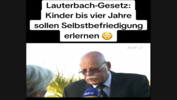 Lauterbach-Gesetz:Kinder bis vier Jahresollen Selbstbefriedigungerlernen 🤯🤯🤯